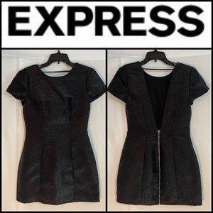 Express Black Shimmer Cocktail Dress.  Size 4
